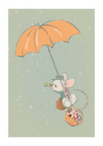 Poster Mouse with umbrella Poster 1