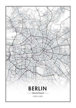 Poster Berlin Map Poster 1