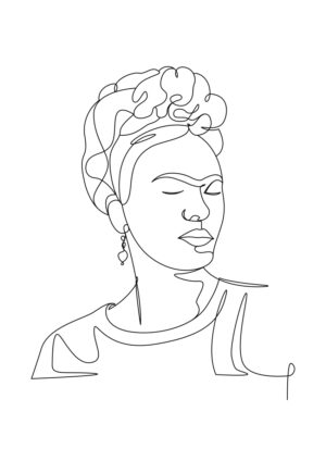 Poster Frida Kahlo Lineart 3 Poster 1