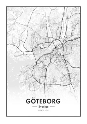 Poster Map of Gothenburg Poster 1