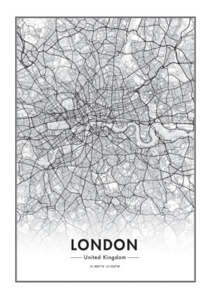 Poster Map of London Poster 1