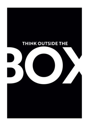 Poster Think outside the box 3 Poster 1