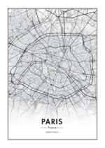 Poster Map of Paris Poster 1