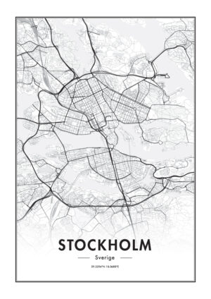 Poster Stockholm Map Poster 1