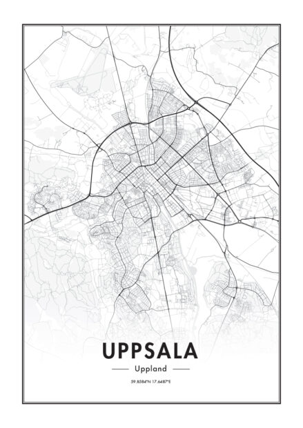 Poster Uppsala Map Poster 1