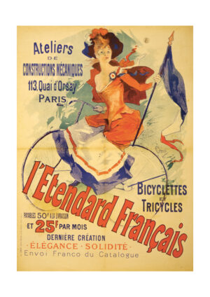 Poster French Bicycle Poster 1800s Poster 1