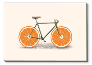 Canvas Orange Bike Canvas 1