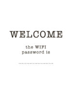 Poster Wifi Password Poster 1