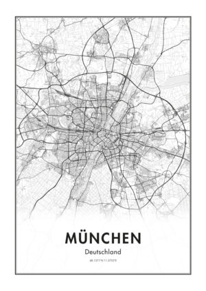 Poster München Map Poster 1