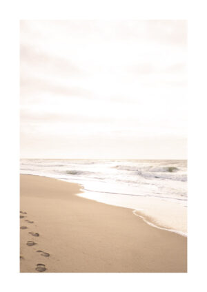 Poster Footprints in sand Poster 1
