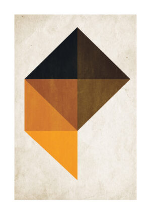 - Kubistika PosterTrapez 9 orange - Kubistika Poster 1