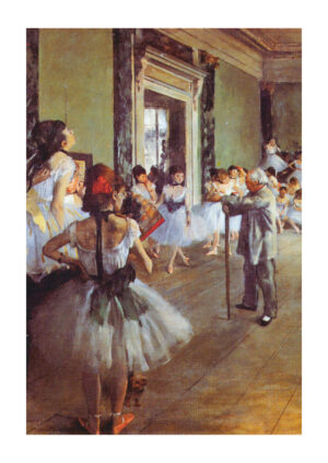 Poster Degas' Dance Lesson Poster 1