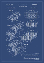 Poster Lego brick patent Poster 1