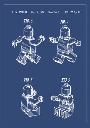 Poster Lego men patent Poster 1