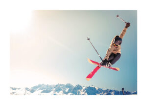 Poster Ski jumping on skis Poster 1