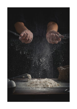 Poster Baker's floury hands Poster 1