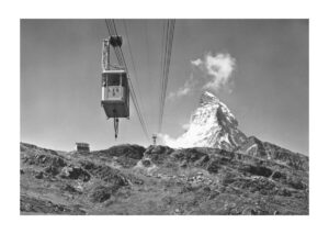 Poster Matterhorn Zermatt Ski Lift Gondola Poster 1