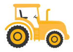 Poster Tractor Yellow Poster 1