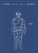 Poster Boba Fett Star Wars patent Poster 1