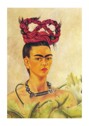 Poster Frida Kahlo self portrait with braid Poster 1