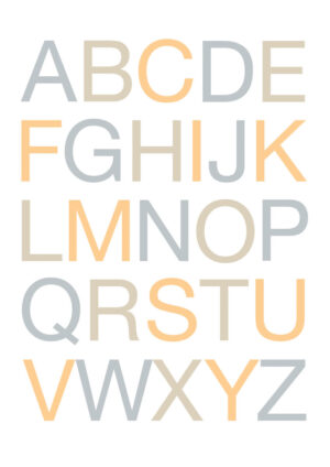 Poster ABC Alphabet English Poster 1