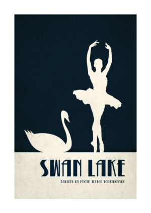 - Kubistika PosterSwan lake - Kubistika Poster 1