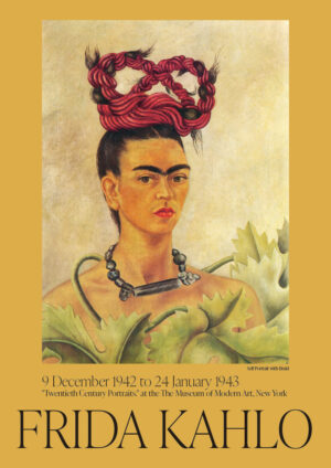 Poster Frida Kahlo self-portrait with braid Poster Poster 1