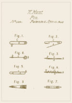 Poster Safety pin patent Poster 1